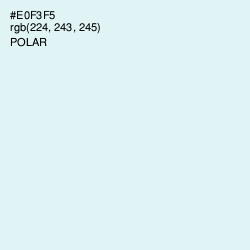 #E0F3F5 - Polar Color Image