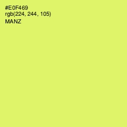 #E0F469 - Manz Color Image