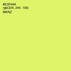 #E0F46A - Manz Color Image