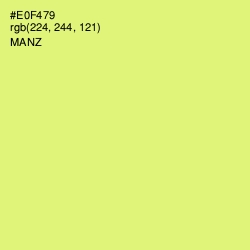 #E0F479 - Manz Color Image