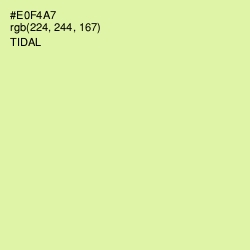 #E0F4A7 - Tidal Color Image