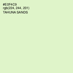 #E0F4C9 - Tahuna Sands Color Image