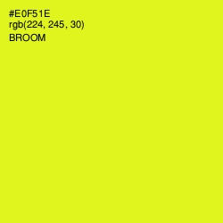 #E0F51E - Broom Color Image