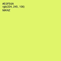 #E0F56A - Manz Color Image