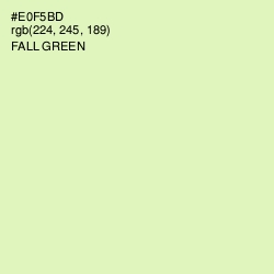 #E0F5BD - Fall Green Color Image