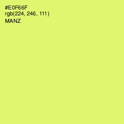 #E0F66F - Manz Color Image