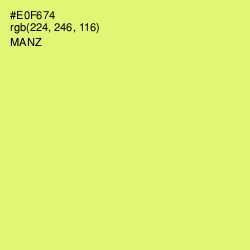 #E0F674 - Manz Color Image