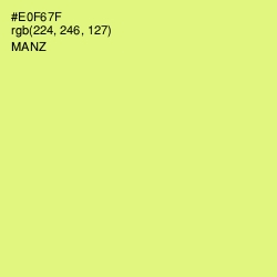 #E0F67F - Manz Color Image