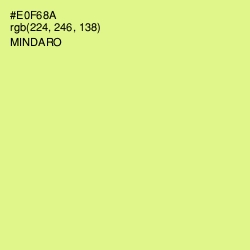 #E0F68A - Mindaro Color Image