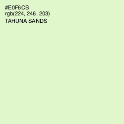 #E0F6CB - Tahuna Sands Color Image