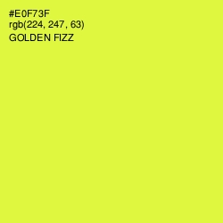 #E0F73F - Golden Fizz Color Image