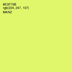 #E0F76B - Manz Color Image