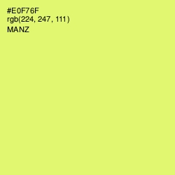 #E0F76F - Manz Color Image