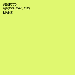 #E0F770 - Manz Color Image