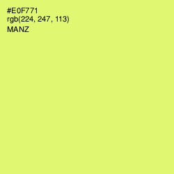 #E0F771 - Manz Color Image