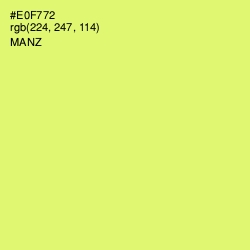 #E0F772 - Manz Color Image