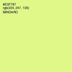 #E0F787 - Mindaro Color Image