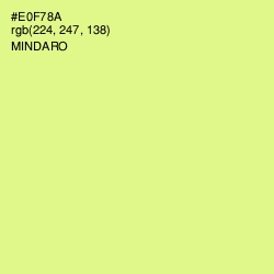 #E0F78A - Mindaro Color Image