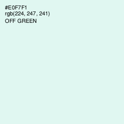 #E0F7F1 - Off Green Color Image
