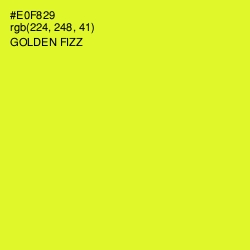 #E0F829 - Golden Fizz Color Image