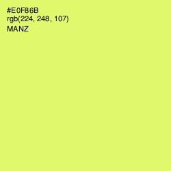 #E0F86B - Manz Color Image