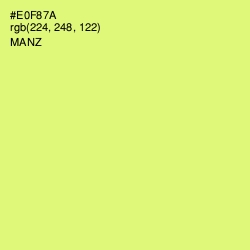 #E0F87A - Manz Color Image