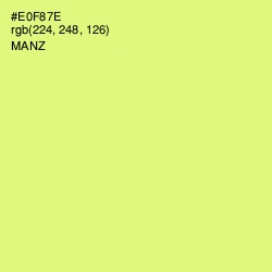 #E0F87E - Manz Color Image