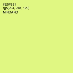 #E0F881 - Mindaro Color Image