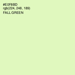 #E0F8BD - Fall Green Color Image