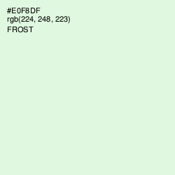 #E0F8DF - Frost Color Image