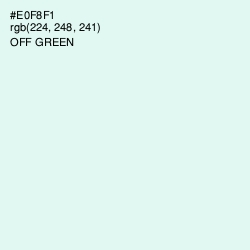 #E0F8F1 - Off Green Color Image