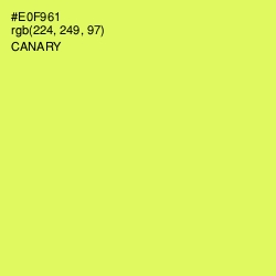 #E0F961 - Canary Color Image