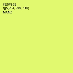 #E0F96E - Manz Color Image