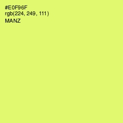 #E0F96F - Manz Color Image