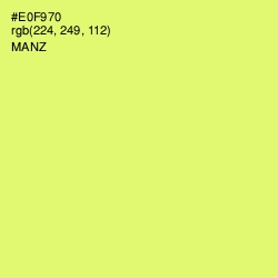 #E0F970 - Manz Color Image