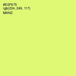 #E0F975 - Manz Color Image