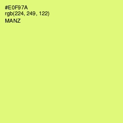 #E0F97A - Manz Color Image
