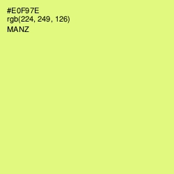 #E0F97E - Manz Color Image