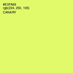 #E0FA69 - Canary Color Image