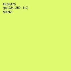 #E0FA70 - Manz Color Image