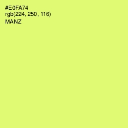 #E0FA74 - Manz Color Image