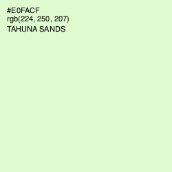 #E0FACF - Tahuna Sands Color Image
