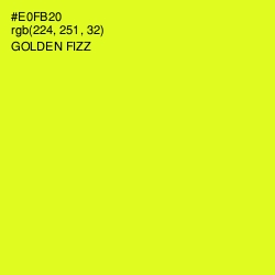 #E0FB20 - Golden Fizz Color Image