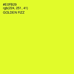 #E0FB29 - Golden Fizz Color Image