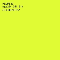 #E0FB33 - Golden Fizz Color Image