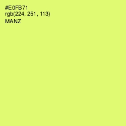 #E0FB71 - Manz Color Image