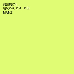 #E0FB74 - Manz Color Image