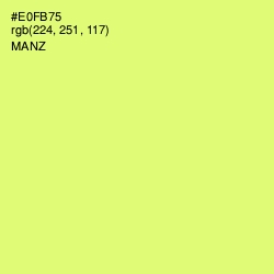 #E0FB75 - Manz Color Image