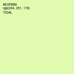 #E0FBB0 - Tidal Color Image