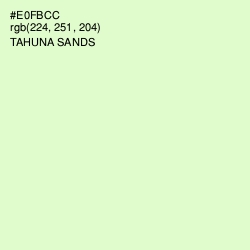 #E0FBCC - Tahuna Sands Color Image